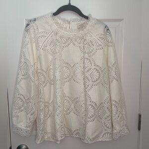 Sezane Bianca Blouse Ecru - Size 14